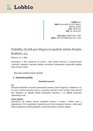 Nabídka lobistů z Lobbio za 260 000 Kč